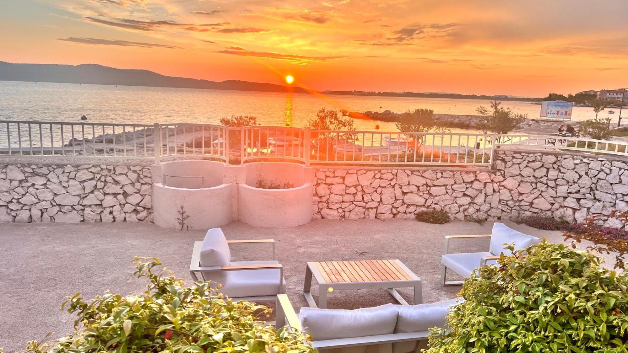 Luxury Beach Villa W Sea Sunset Views Шибеник Екстер'єр фото